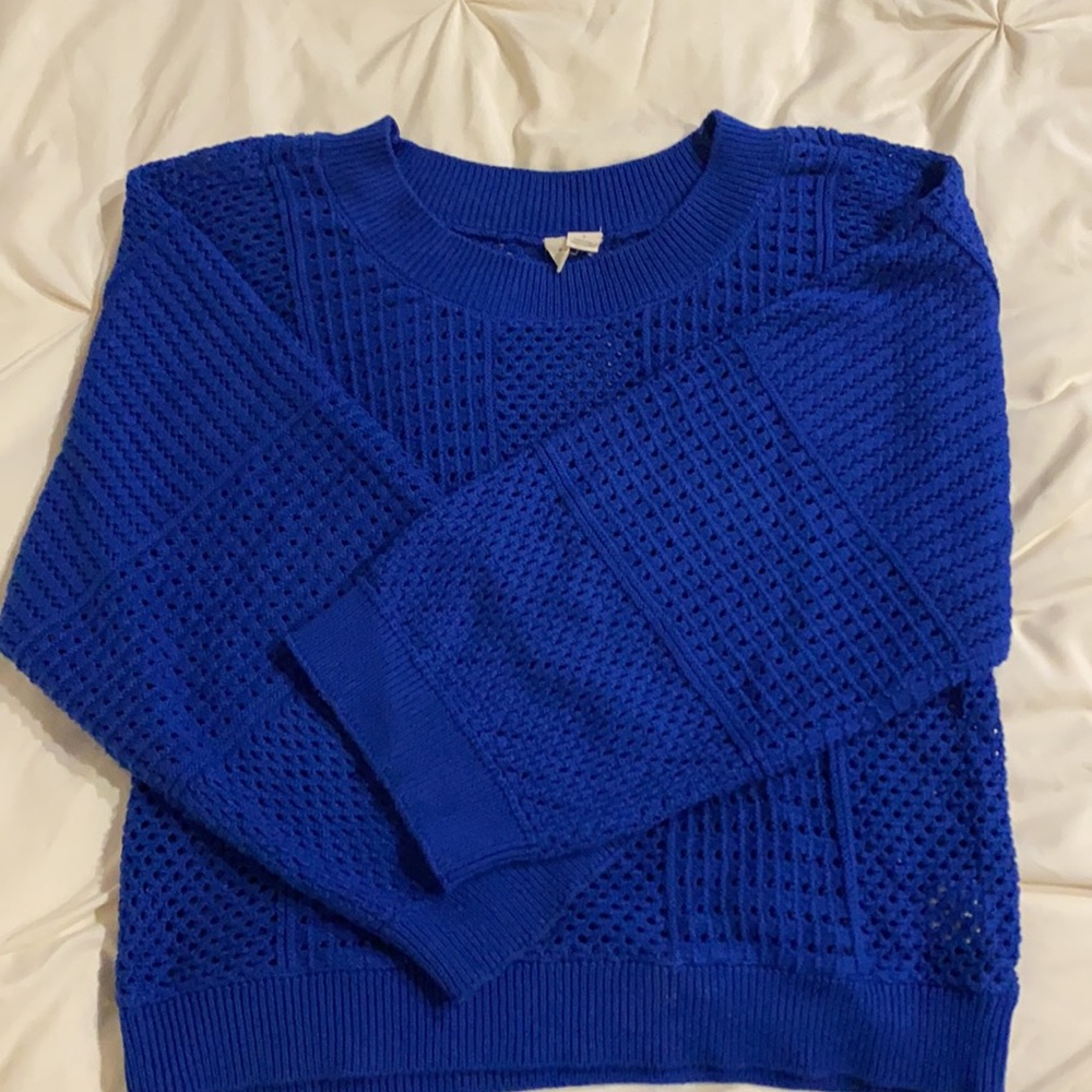 Cobalt blue sweater Anthropologie
